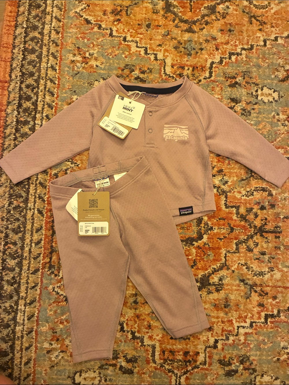 Patagonia Baby Two-Piece Set - Mauve
